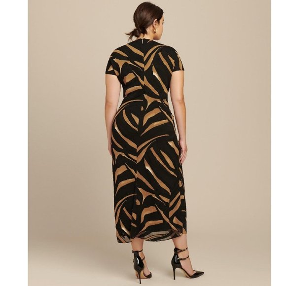 Prabal Gurung Animal Print Wrapped Maxi Dress - Picture 2 of 14
